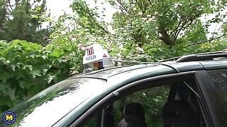 Naughty Mom Getting Anal and A Good Hard Fuck from Her Taxidriver