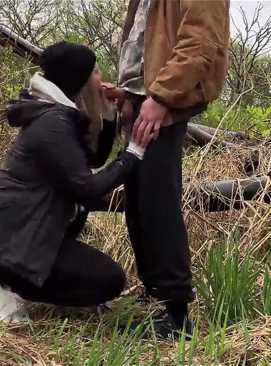 Curvy Wife Fucked in the Rain and Cum on Her Bush
