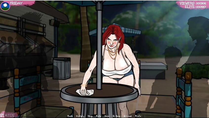 Lust Town - gameplay - roleplay - Amanda trabalha em bar e fica exposta