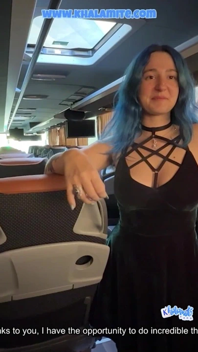 我向订阅者证明我的技能 - 在第一人称视角公交车上与订阅者啪