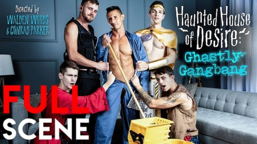 Over the top muscke hunk horrible gangbang - escena completa