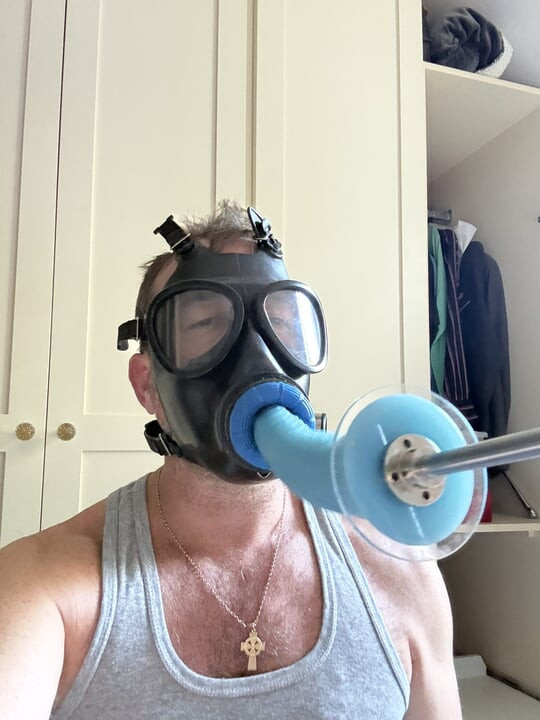 Gas Mask face fuck
