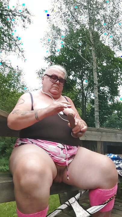 Summer 2026 SEXY CD MASTURBATING OUTDOORS HANGING BALLS FAT BELLY BIG ASS