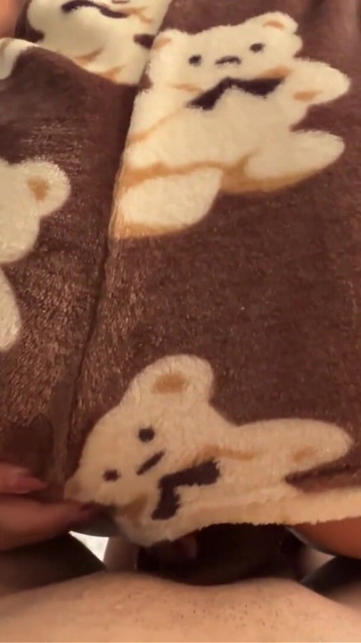Humping! perfect Morning with stepsister in plush Pajamas ,I fucked her pussy and cumshot on perfect ass | Clip 1