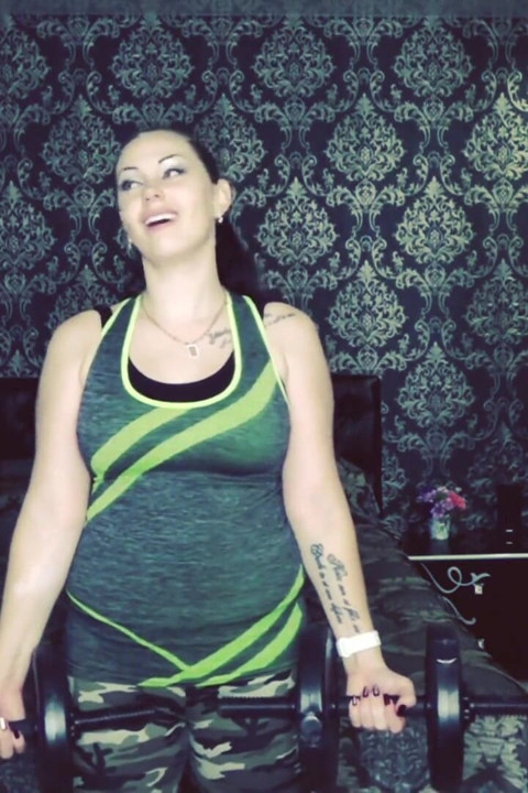 50 weight liftings repeats for biceps and shoulders challenge!
