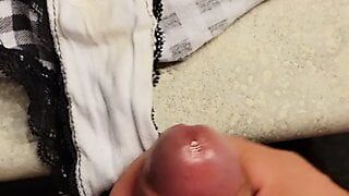 Another day, another cumshot on dirty panty