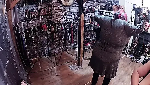 Part 1:- Punishment session for Stephanie for not sucking enough cock with Domina Satana and Lanista Bear.