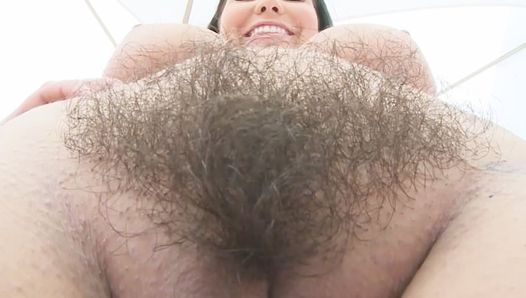 Karlee Grey's hairy pussy filled with thick cock