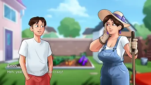 Diane si cewek dengan kontol raksasa lagi asik muasin memek satu sama lain di luar ruangan - gameplay cerita musim panas