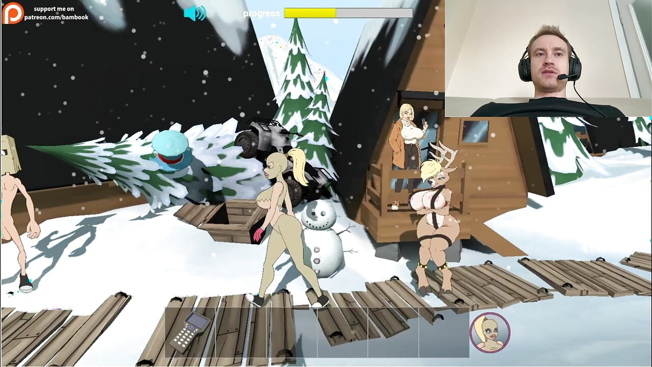 Fuckerman Winter Lovers - Fucked Juicy Woman In Game