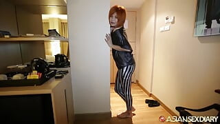 Asiansexdiary Small Tit Asian Pinay Rides Thick Dick