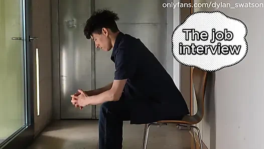 Job saved: Sweet twink spoils his straight boss with a blowjob