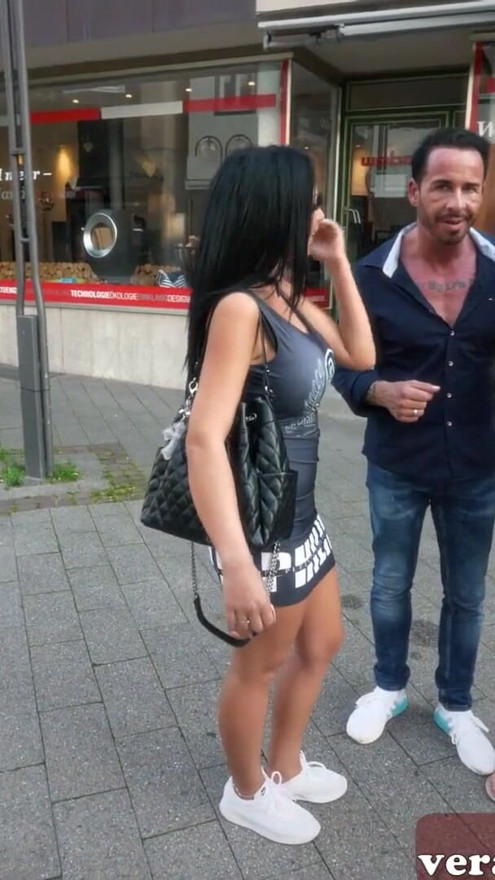 Reporter pick up german couple for anal outdoor sex street | Clip 1