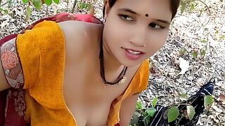 Indian beautiful sister-in-law taken outdoors and fucked hard when she was alone in the garden