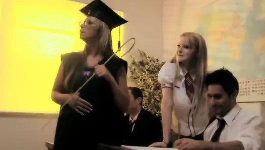University on Fire Scene-2_college Orgy with Big Tits and Big Butts in Class