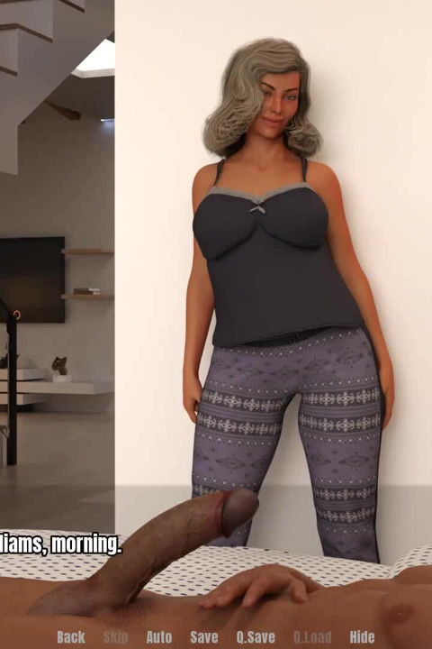 Grandmas house: mature MILF is massaging a younger guy ep.22,23