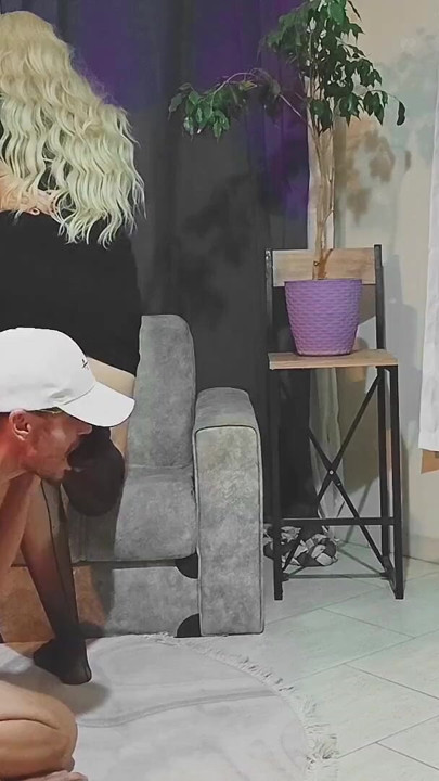 blonde woman seduces her young neighbor by performing sexy dance | Clip 1