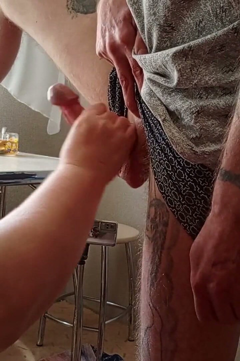 Stepson Fucks Me in My Mouth and Cums on My Tits