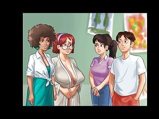 Letnja saga - sva učiteljica jebana - sve učiteljice jebane velikim kurcem - animirana pornografija