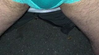 Green panty pissing ... Part 3