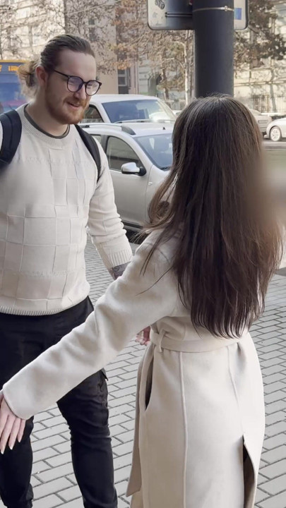 Horny Slut Cums while Cheating on her Boyfriend with a Stranger right in front of him