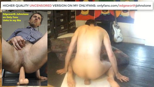 Edgeworth Johnstone gecensureerde amateur-cam filmt grote anale dildo-neukpartij