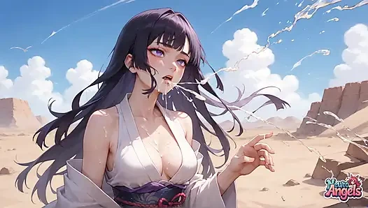 Purple-haired Goddess' Desert Milk Orgasm