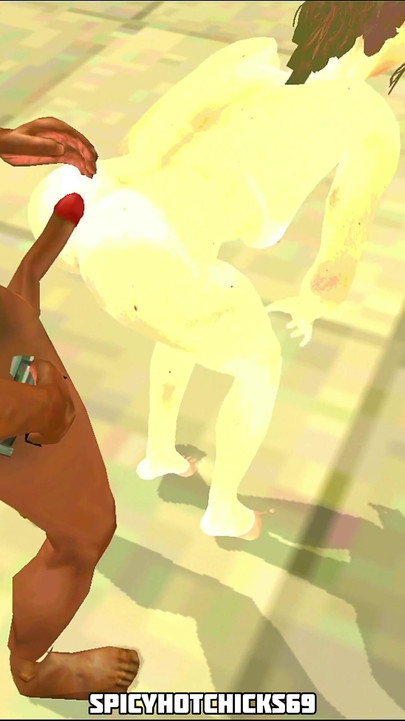 Ikonikus pillanat a "Naughty CJ titokban megbaszott egy meztelen fehér nőt nagy fekete faszával GTA San Andreas Hot Coffee Mod"