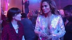 Jennifer Lopez în platoul filmului „Hustlers”