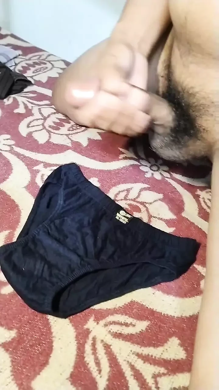 Desi Man Cumshot before bed Cum on Bed