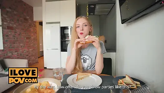 Your Houseguest Dolly Rud Takes Care of the House and Your Cock