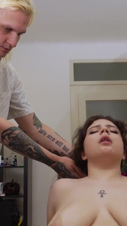 HUNT4K. Shy 18-year-old jerks a Stranger's Dick with her Big Boobs for Money | Clip 3