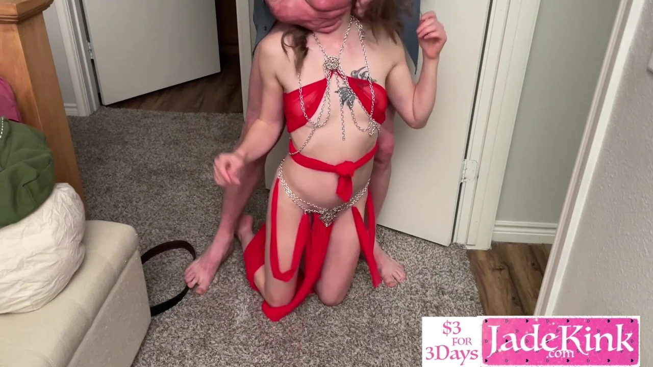 Mean Man Deepthroat Gagging Servant Girl