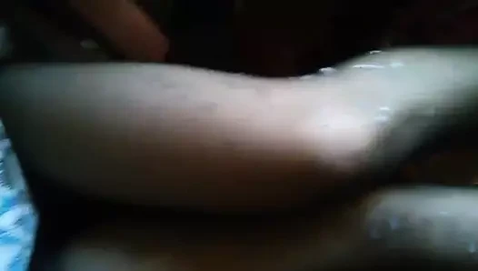 Дрочка и сперма на чулках