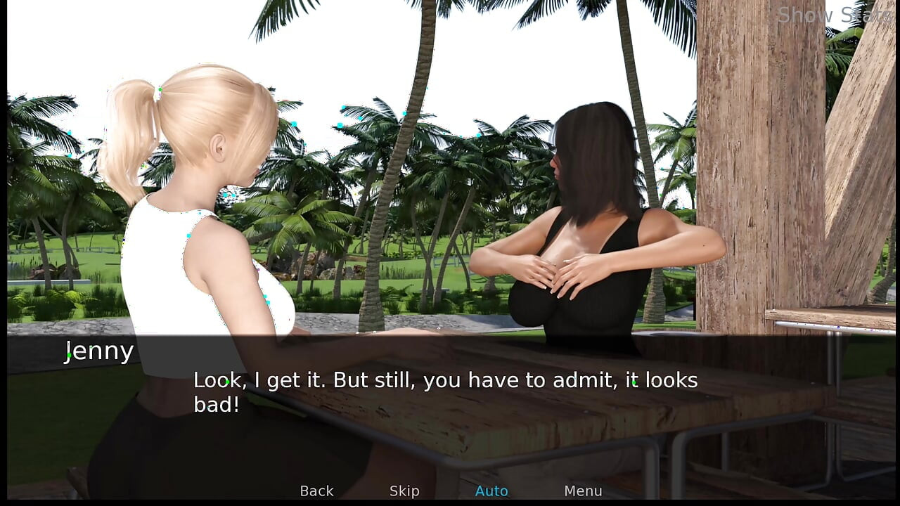 Project hot wife - playing with jenny's boobs outdoor