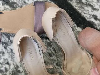 Cumshot sister-in-law shoes.