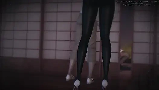 B061 Вагинальный фагоцитоз две женщины манипулируют мужчиной сократили до размера игрушки чрезвычайно доминирующим образом.