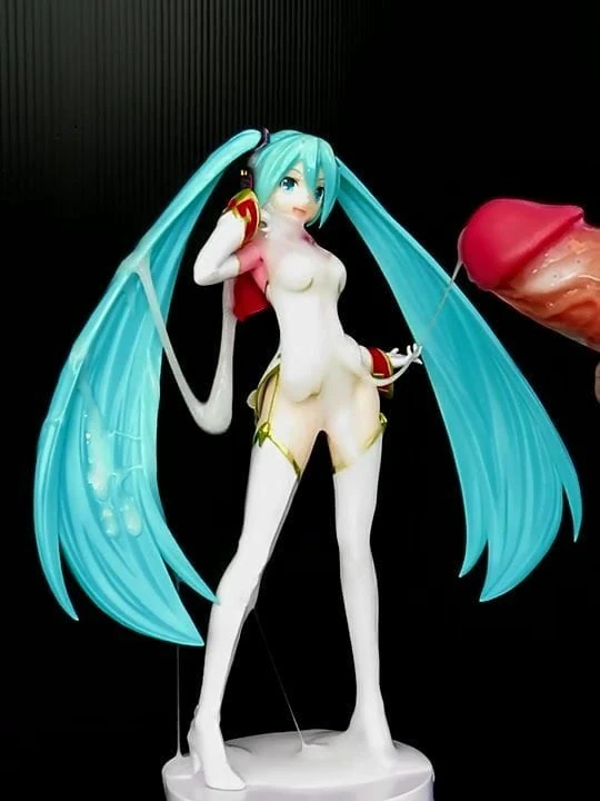 Miku Hatsune 03 figure bukkake(fakeCum)