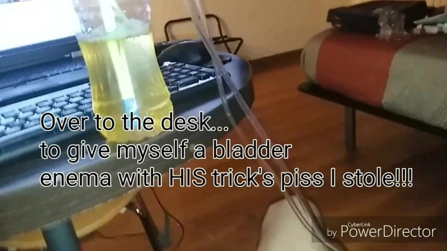 Bladder Enema With The Botte My Bf Had His Date Piss In