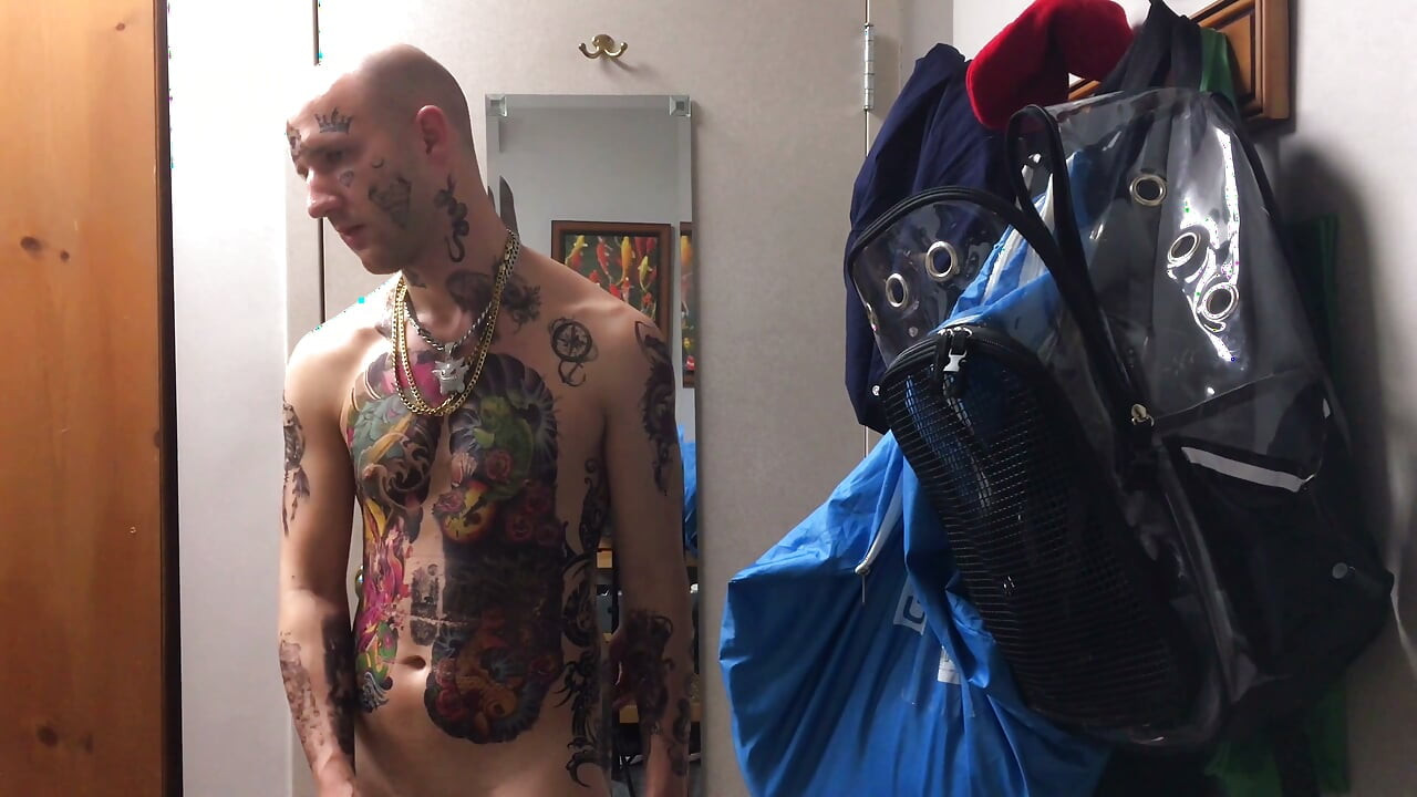 Face Tatted Masturbator