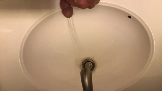 Pissing in the sink