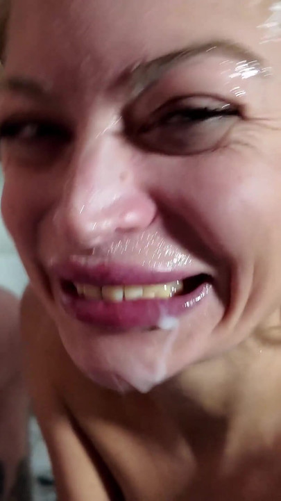 Her First Extreme Bukkake Gangbang