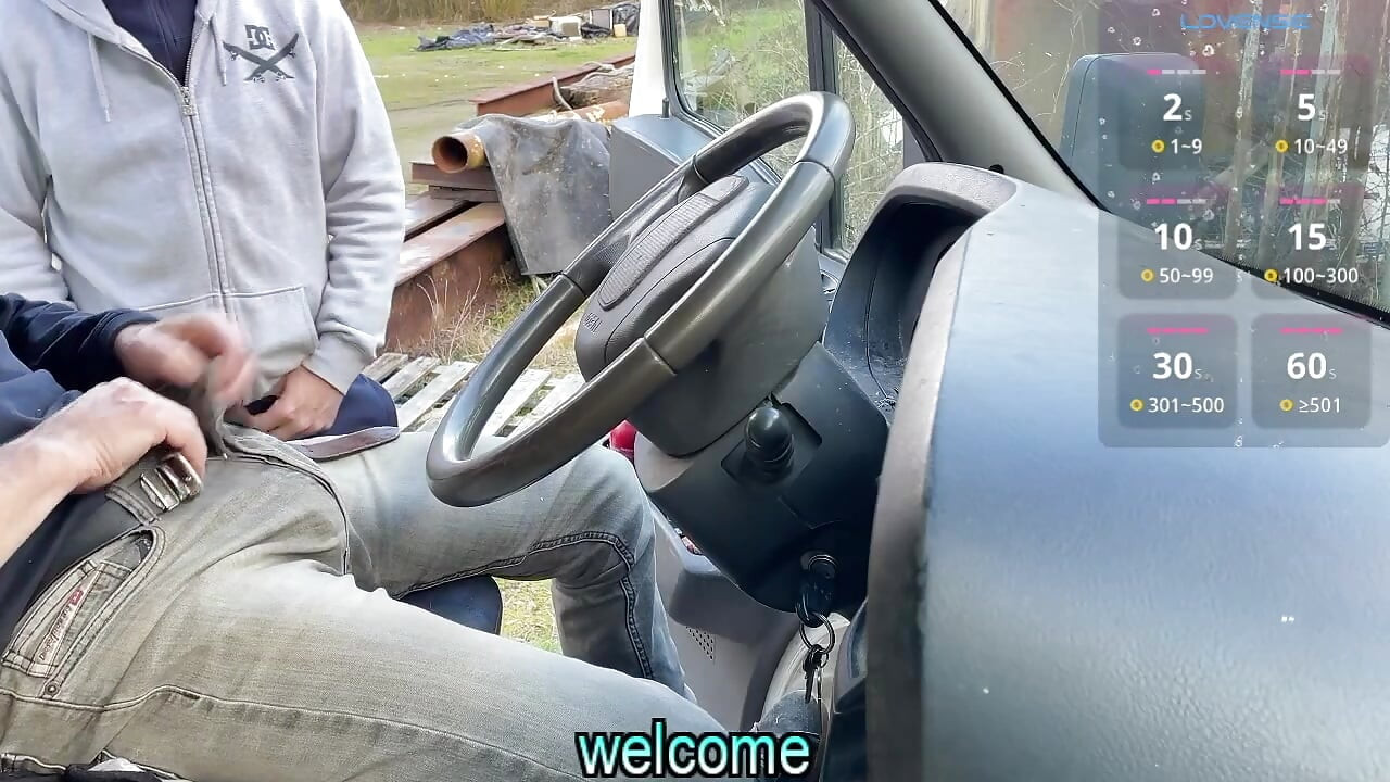Showing Off My Big Bulge in My Truck - He Ends Up Sucking Me Hard