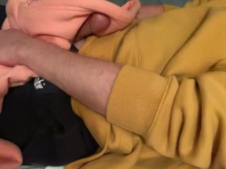 ¡Se trata del vellón! Cum en mi nueva sudadera con capucha de abercrombie