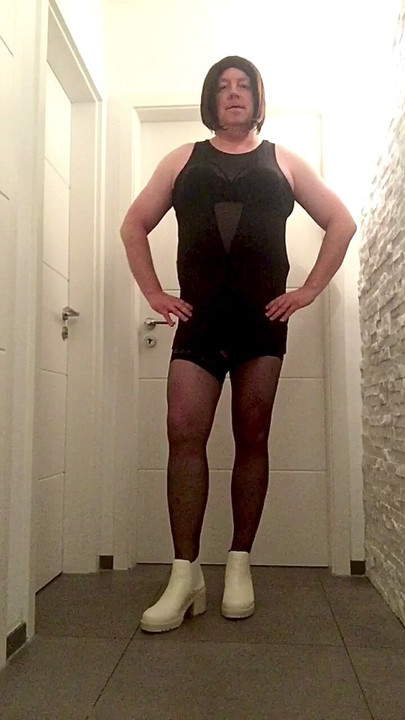 ストッキングメッシュドレスパンティストッキングブーツ - ニッキクロスドレス