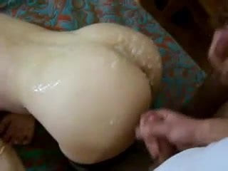 gangbang cun on ass