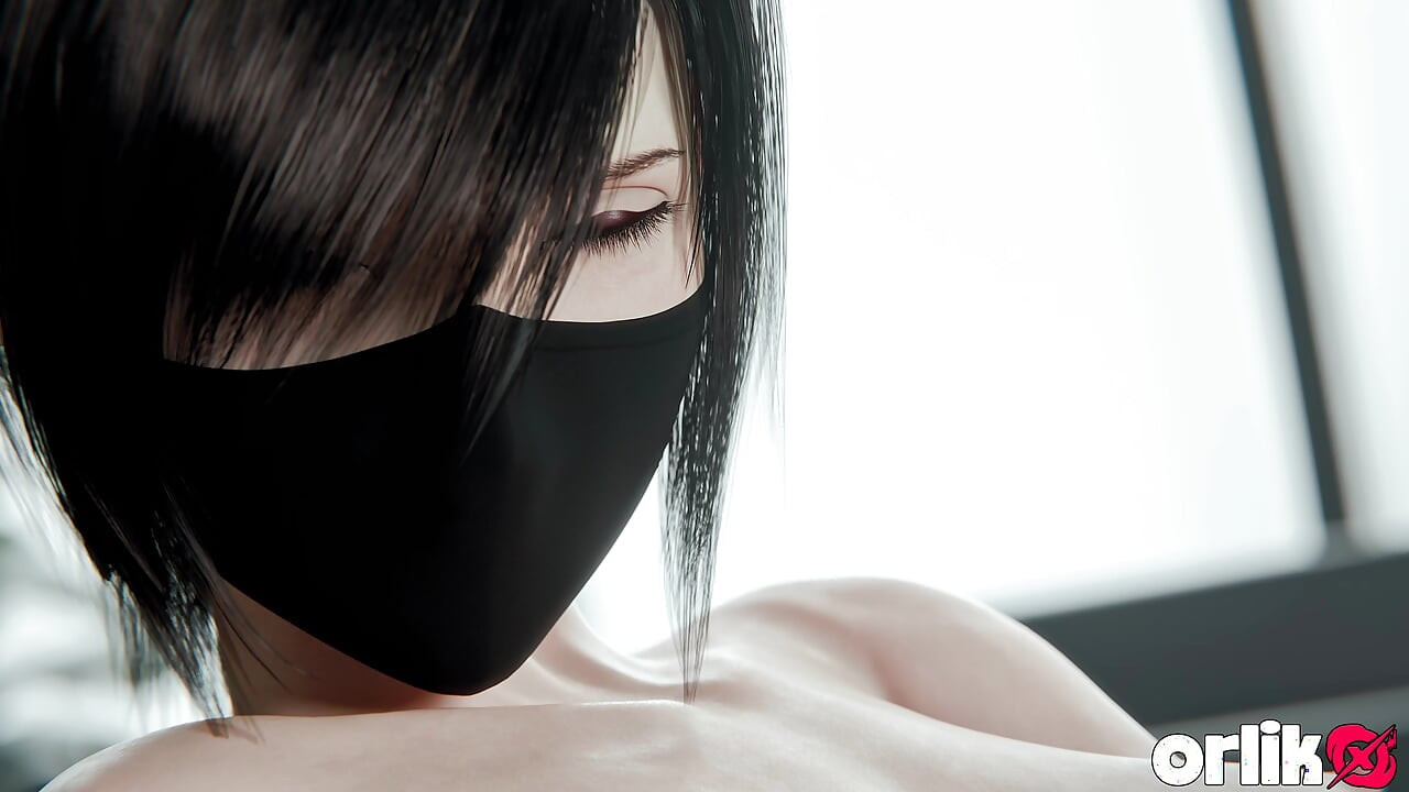 Yuffie Final Fantasy 7 Мокрая соло-игра киски, трах пальцами и стоны, 3D анимация