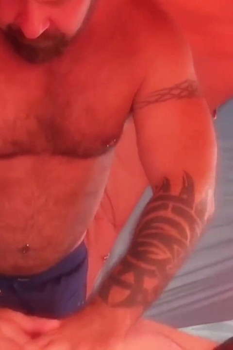 Bearfilms Marc Angelo Jerks off Trevor Fentiman Hard Dick