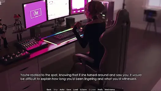 Merebut kembali yang hilang - streamer menggoda obrolannya dengan payudaranya yang besar