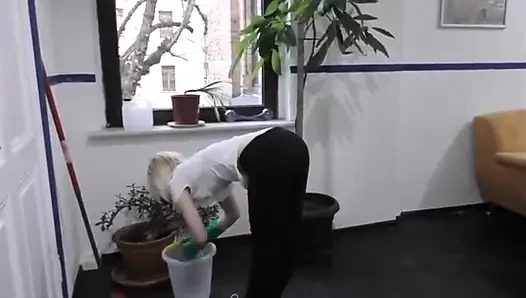 Very Pretty Blonde Plaster Gets Taken Hard
